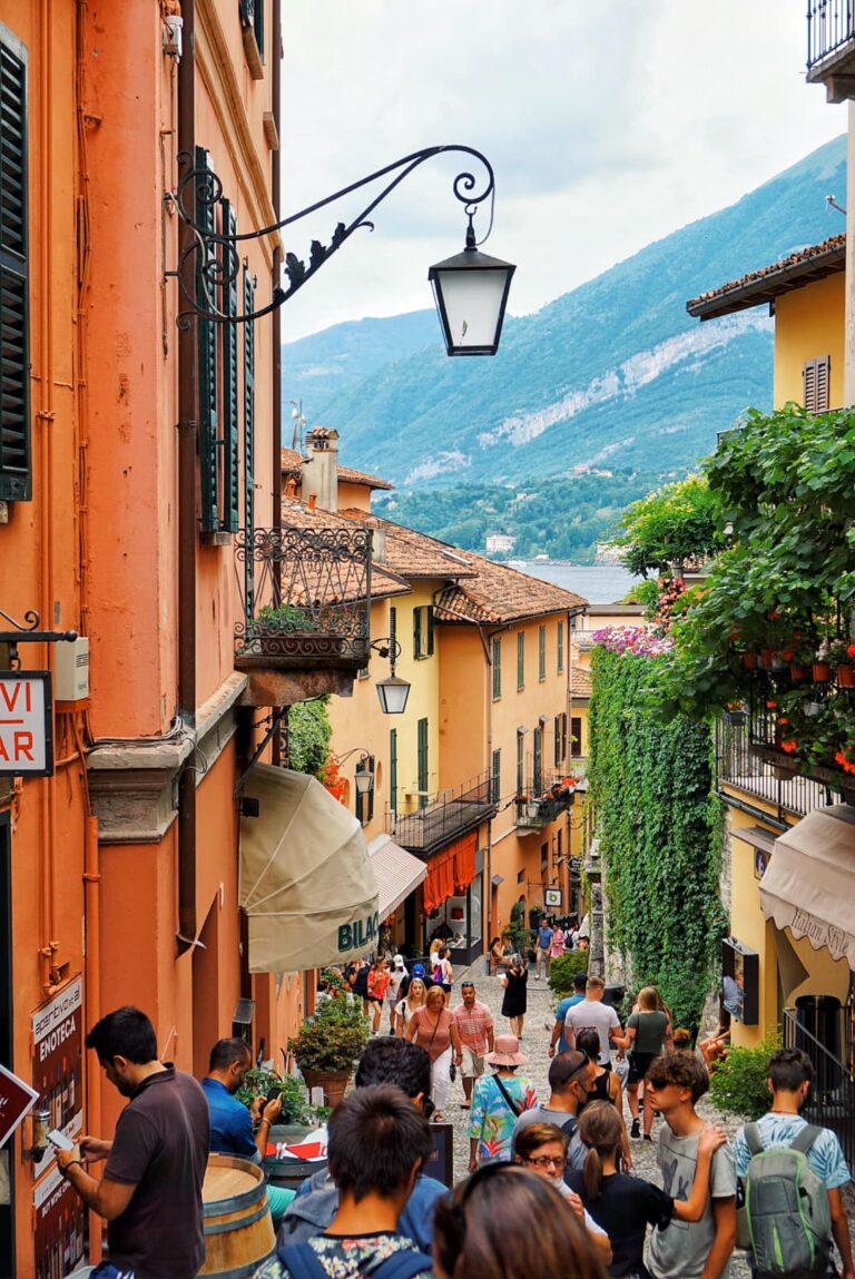 Tiny Colorful Street in Bellagio