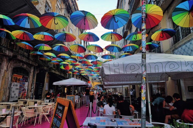 Pink Street in Lisbon Lisabona