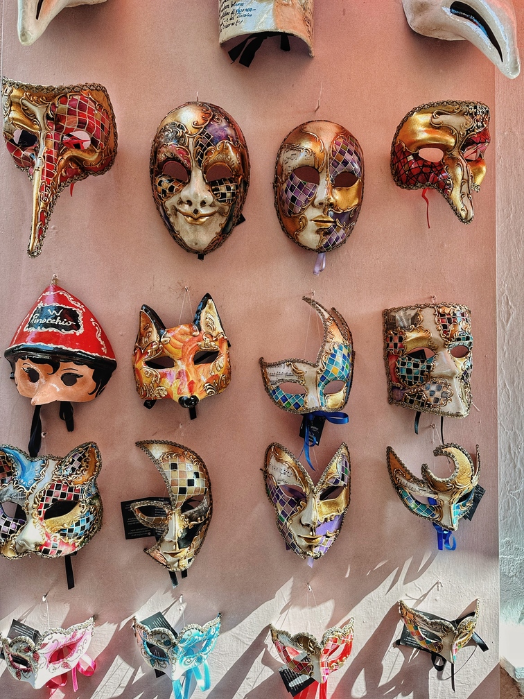 Venice carnival masks