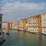 Venice bridges postcard