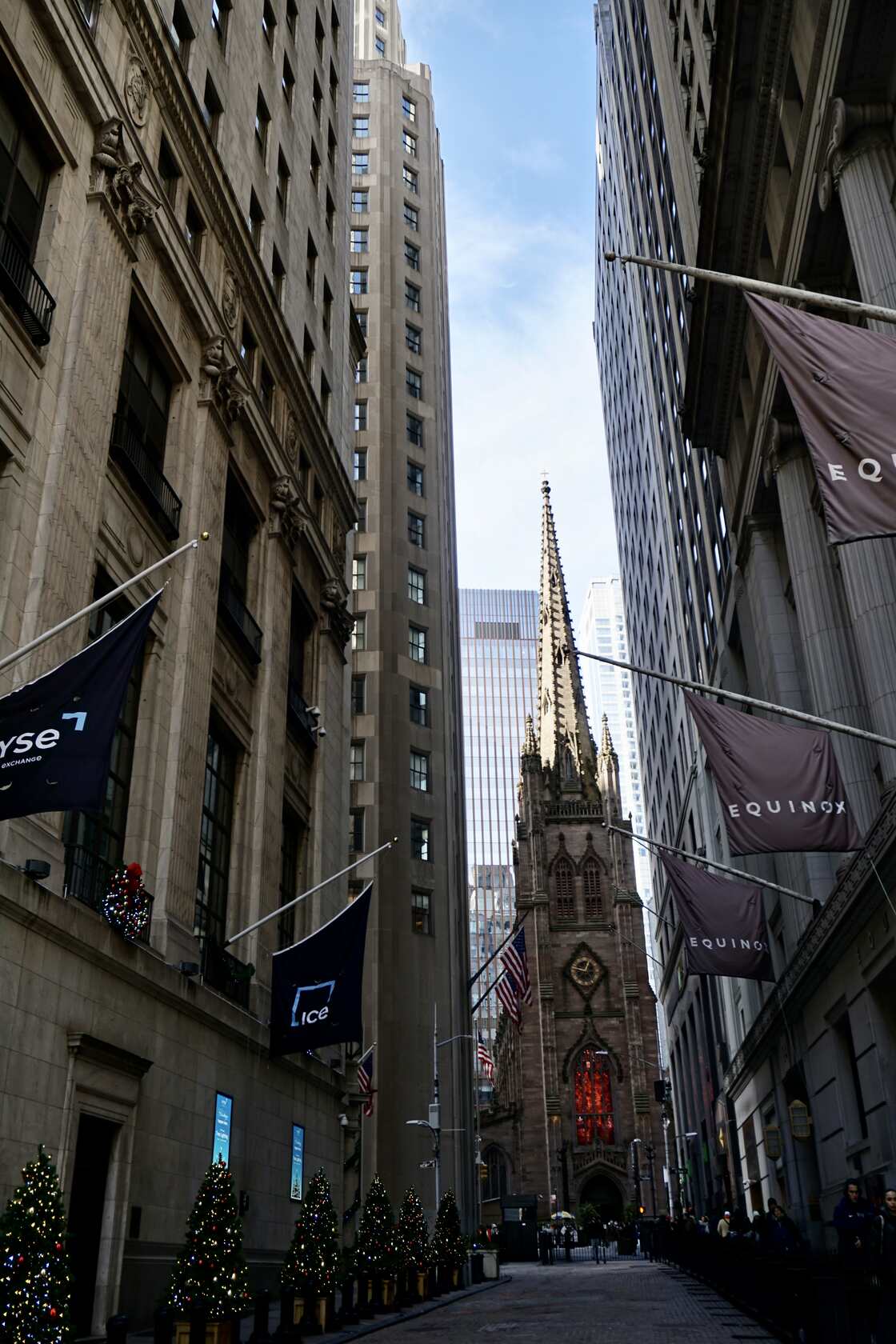 Wall Street New York Trinity Church